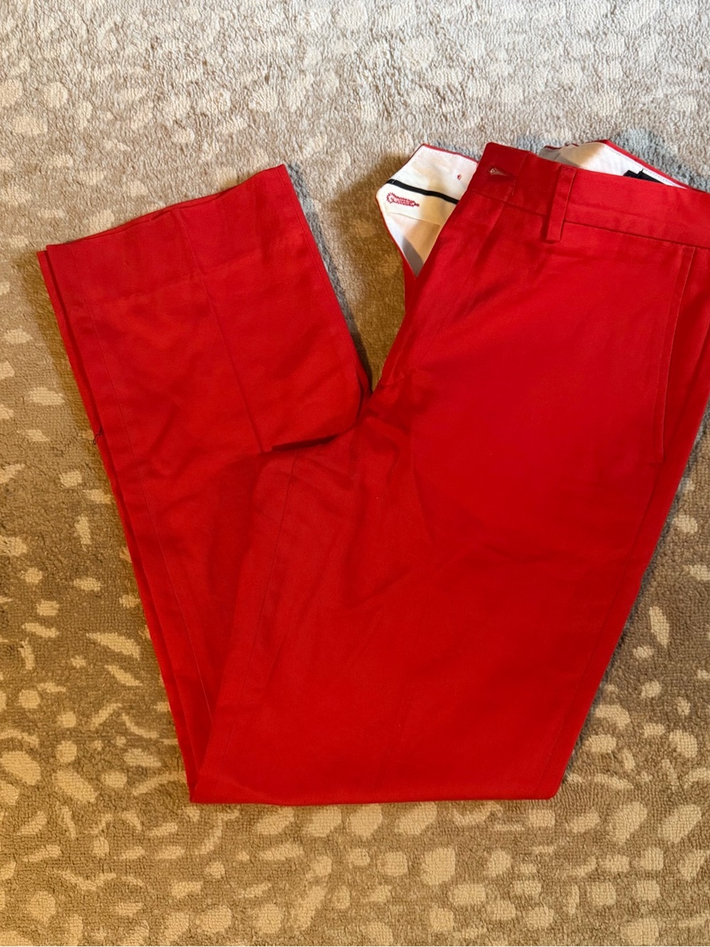 J. Press cotton Men's Red Chino Pants 30” inseam